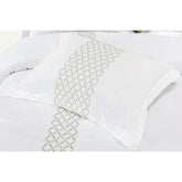 Hanna Embroidered Wrinkle Resistant Duvet Cover Set